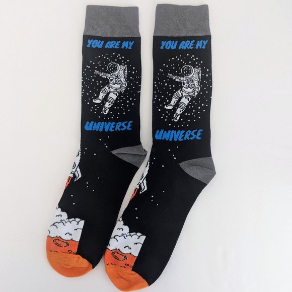 You Are My Universe & NASA Crew Socks Bundle UNISEX 7-12 Astronaut Space NIB - Picture 7 of 13